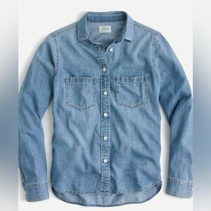 J. Crew Everyday Chambray Shirt Denim/Cotton